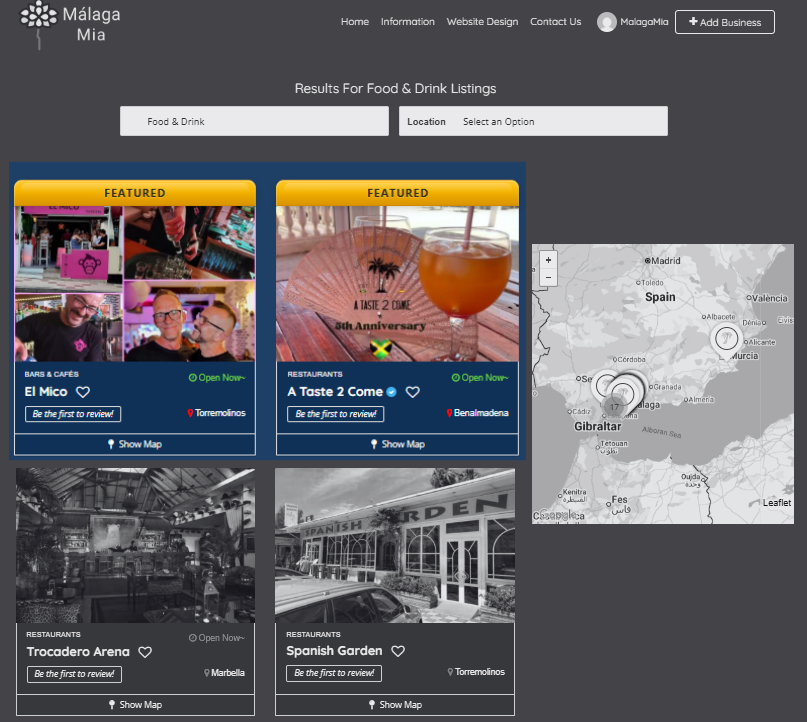 Featured listings view placeholder