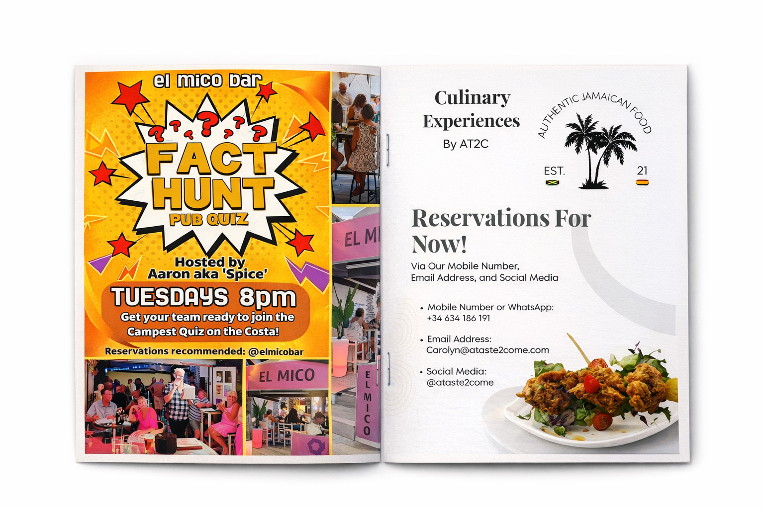 Booklet spread placeholder